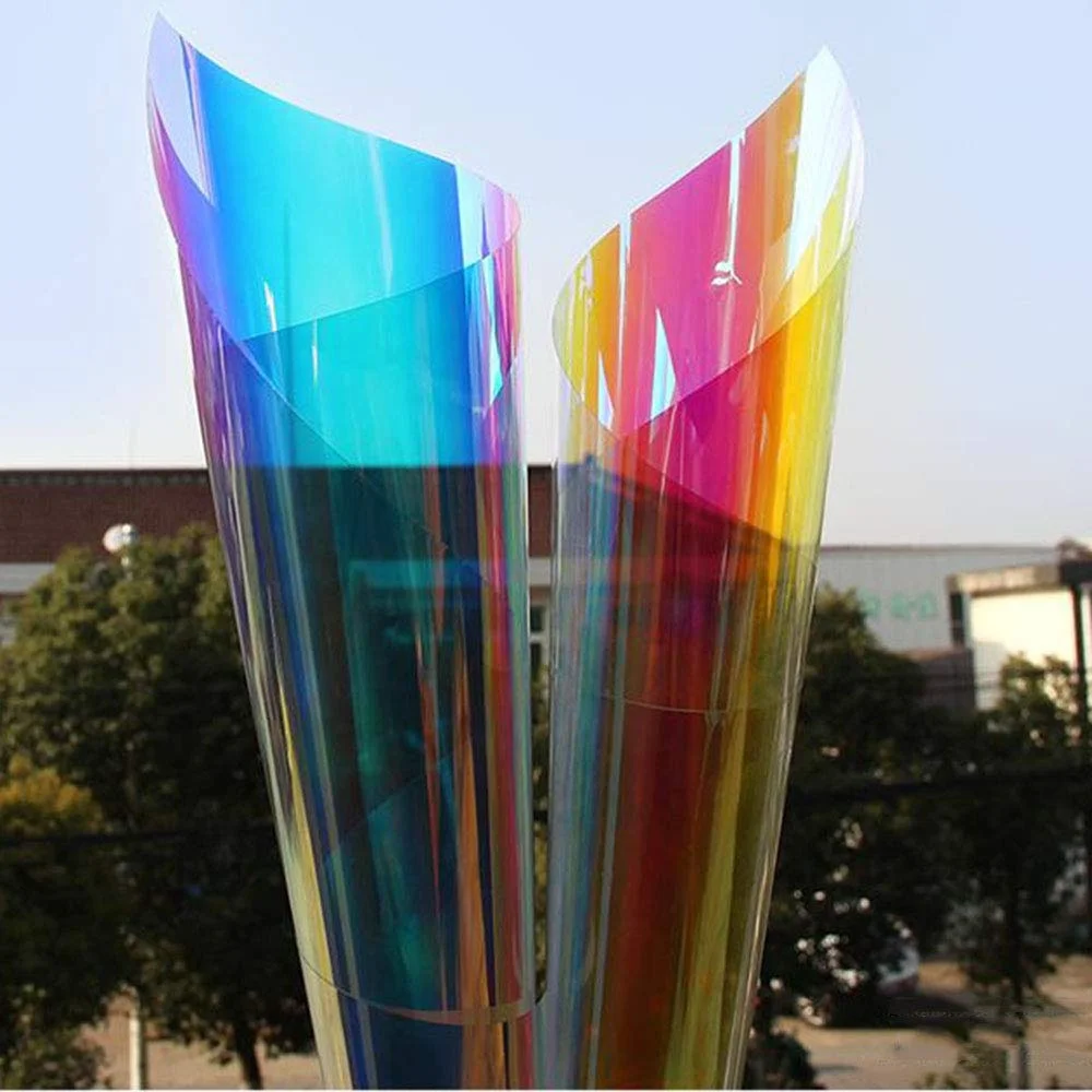 USA Grade Red Blaze Type and Blue Chill Type Dichroic Iridescent Film
