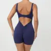 navy short jumpsuit