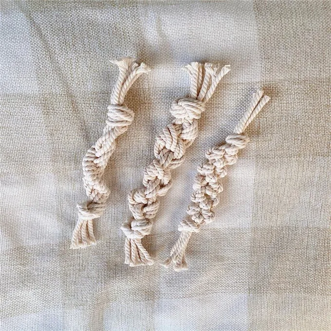 macrame dog toy