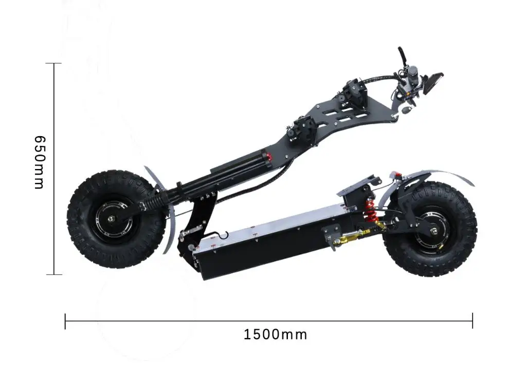 USA Warehouse Electric Scooters FLJ High Power 72V 10000W Top Speed 100-120km/h 14 Inch off Road Tire Scooter