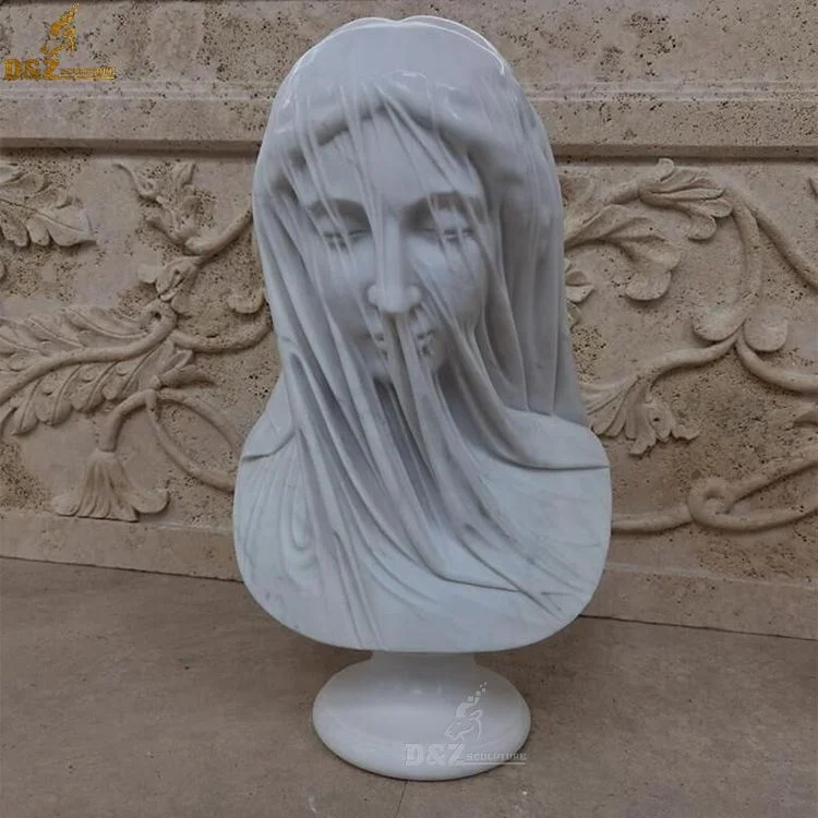 彫刻博物館の大理石の女性像販売ルーブルシャッチワースベールに包まれ