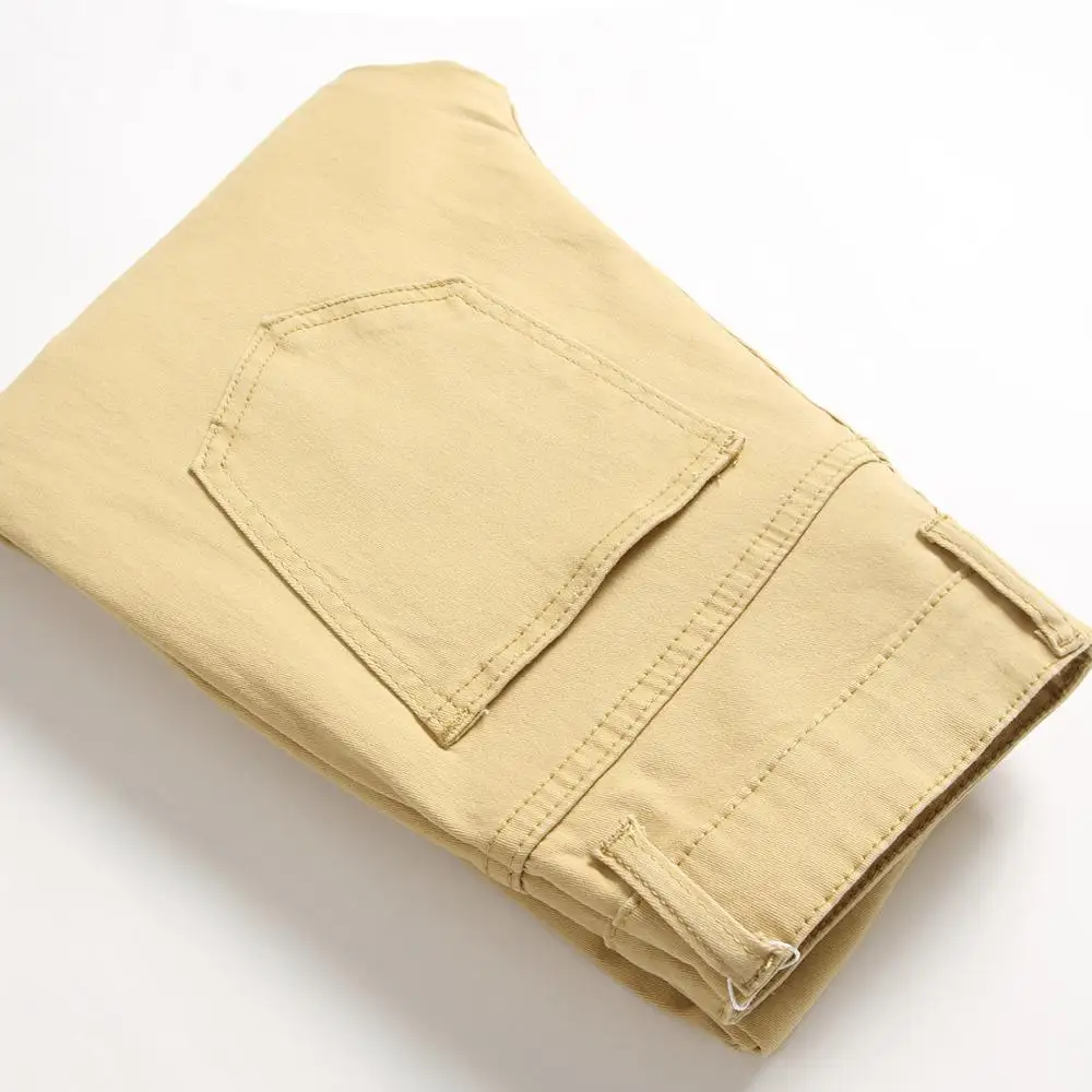 khaki ripped jeans mens