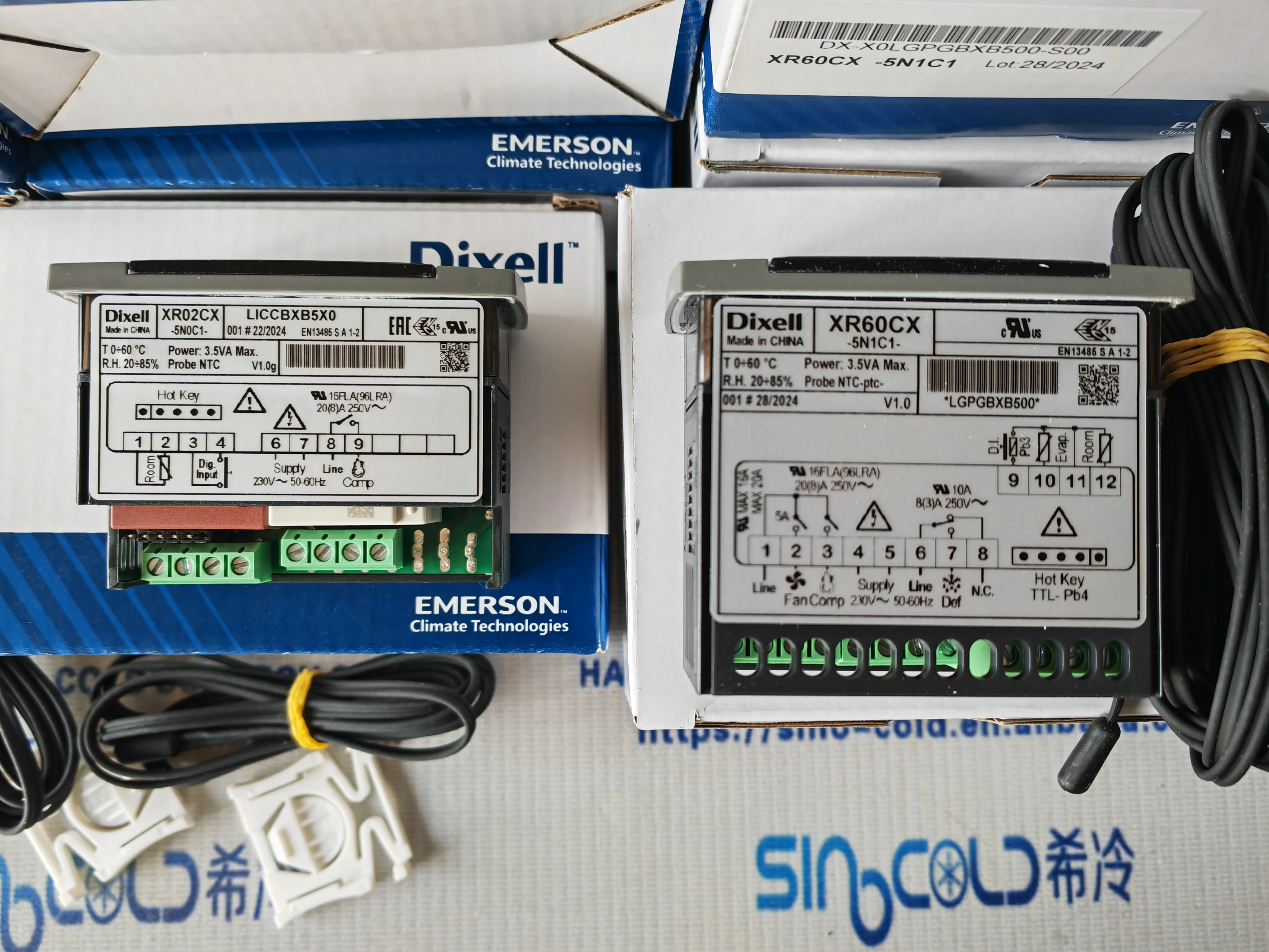 Digital Dixell Temperature Controller XR02CX-5NOC1 with NTC Probe