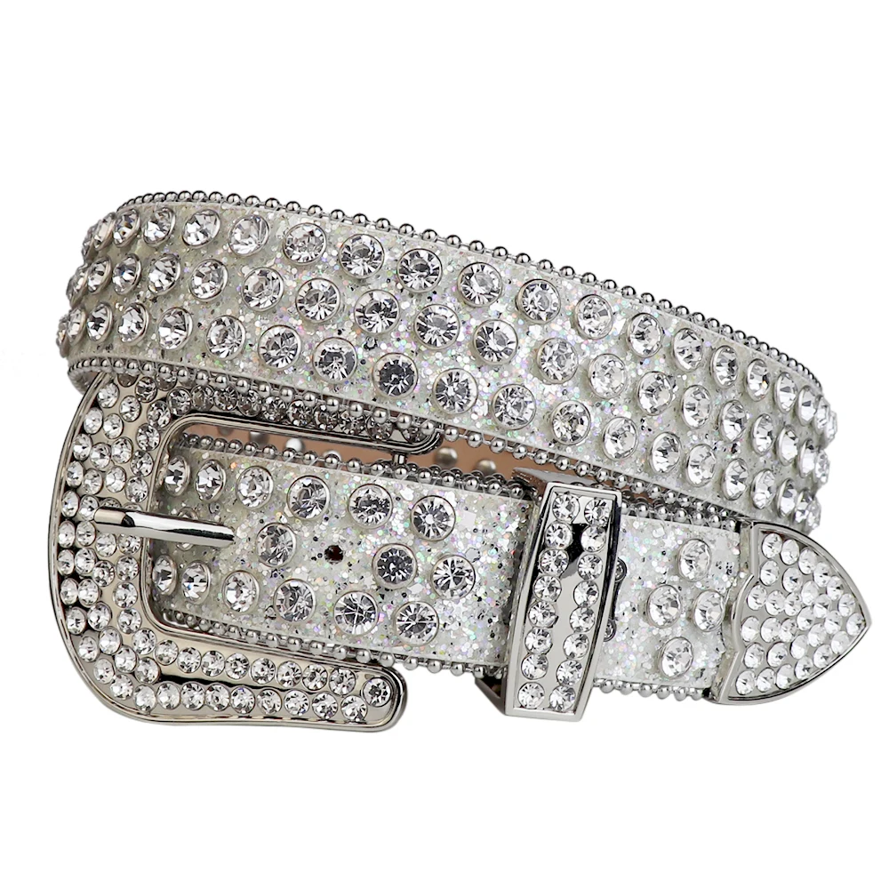 Shinning Luxury Crystal Rhinestone Belts Men Women Unisex Diamond Studded  Western Designer Leather Belt Bb Simon - China Luxury Ladies Belts and  Women Belts price