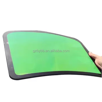 Green Colored Chameleon Window Film VLT75% High Heat Resistant Rainbow Coloured Front Windshield Protection Solar Film