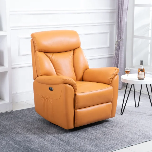 orange rocker recliner