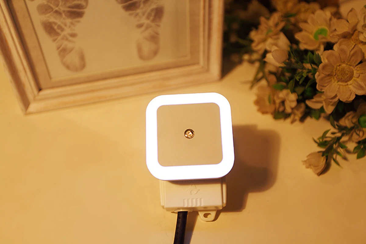 Led Night Light Mini Light Sensor Control 110v 220v Eu Us Plug Nightlight Lamp for Children Kids Living Room Bedroom Lighting