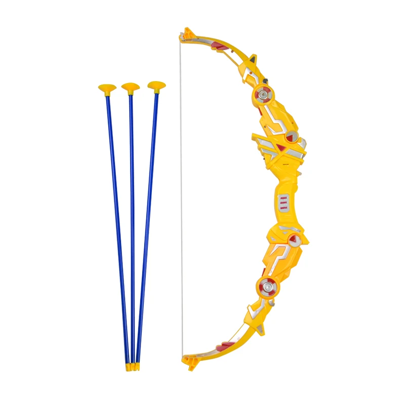 LED Flashing Lights Shooting Archery Recurve Bow and Arrow Kids Toy Set