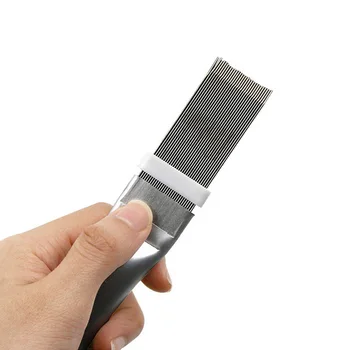 Hot Sale Air Conditioner Fin Cleaning Comb Stainless Steel Condenser Radiator Fin Brush Cleaner Repair Tool Coil Comb