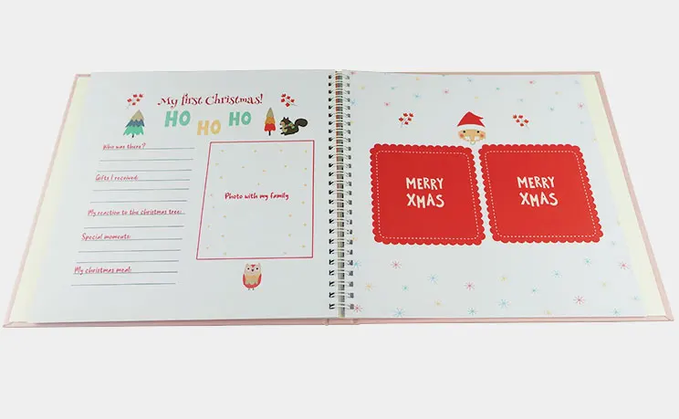 
Экологически чистые Роскошные новорожденные младенцы Младенцы мальчик девочка первые 5 лет журналы спиральная Обложка память книга сувенир 