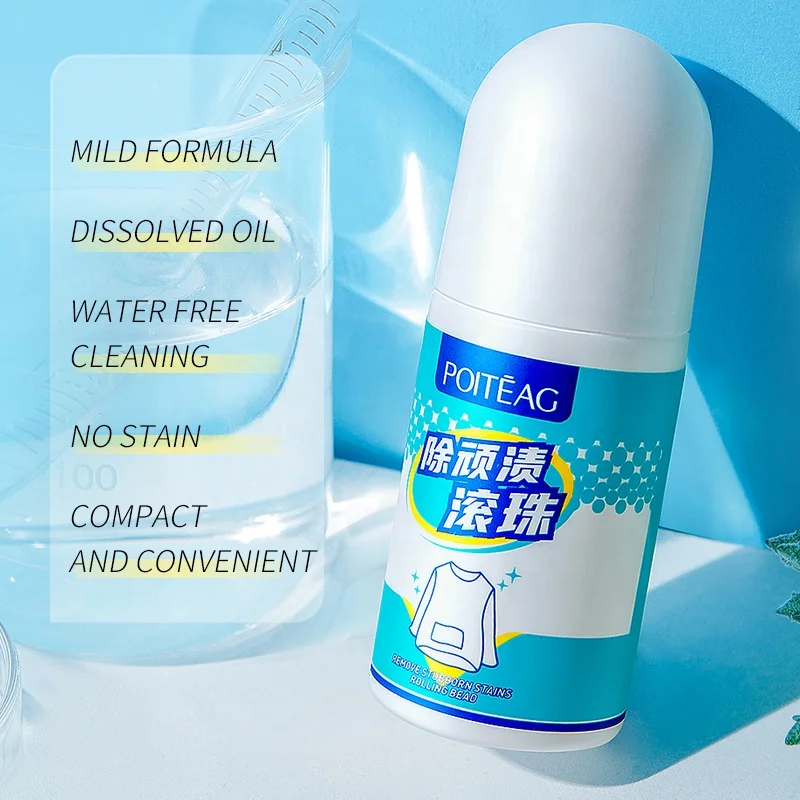 POITEAG Remove Stubburn Stains Rolling Bead Ball  Design and Rolling Bead  for Removing  Clothings Stains Effectively