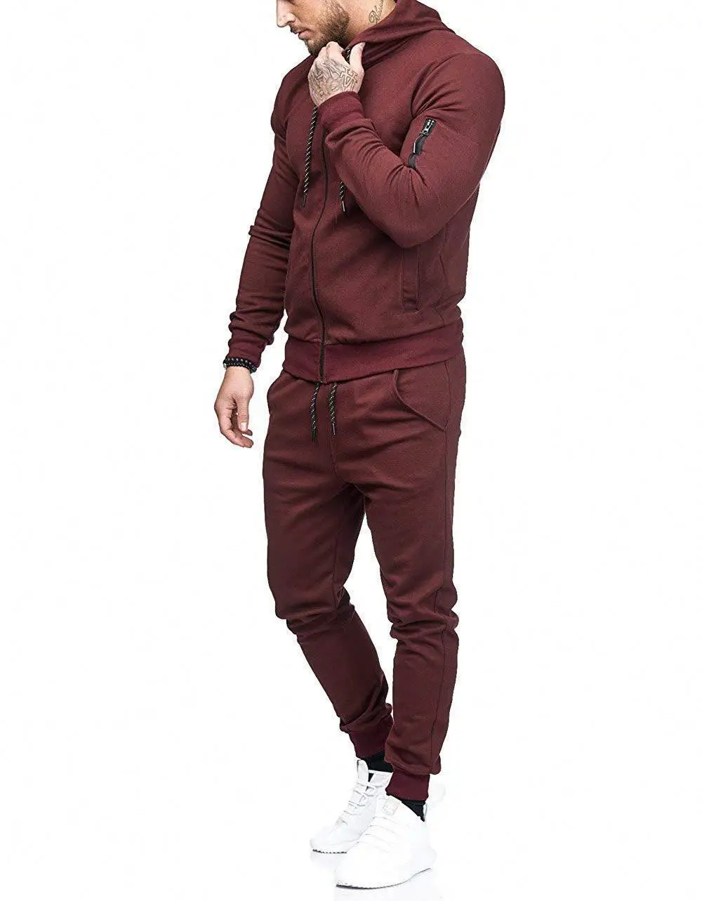 Set Di Tute Da Uomo Personalizzate Da Uomo Alla Moda Con Cerniera E  Decorazione Sportiva - Buy Tuta Sportiva Da Uomo,Set Di Tute Da Uomo  Personalizzate,Tuta Sportiva Con Cerniera Product on Alibaba.com