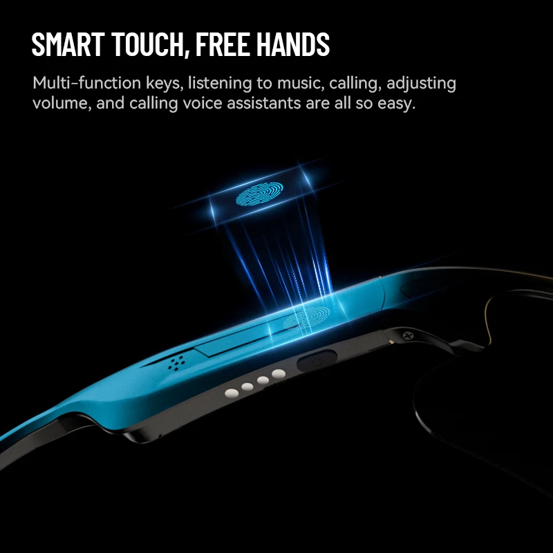High Quality Wireless Bluetooth Smart Audio Headphone Sunglasses With Mic Polarized Lens for Calling Listening