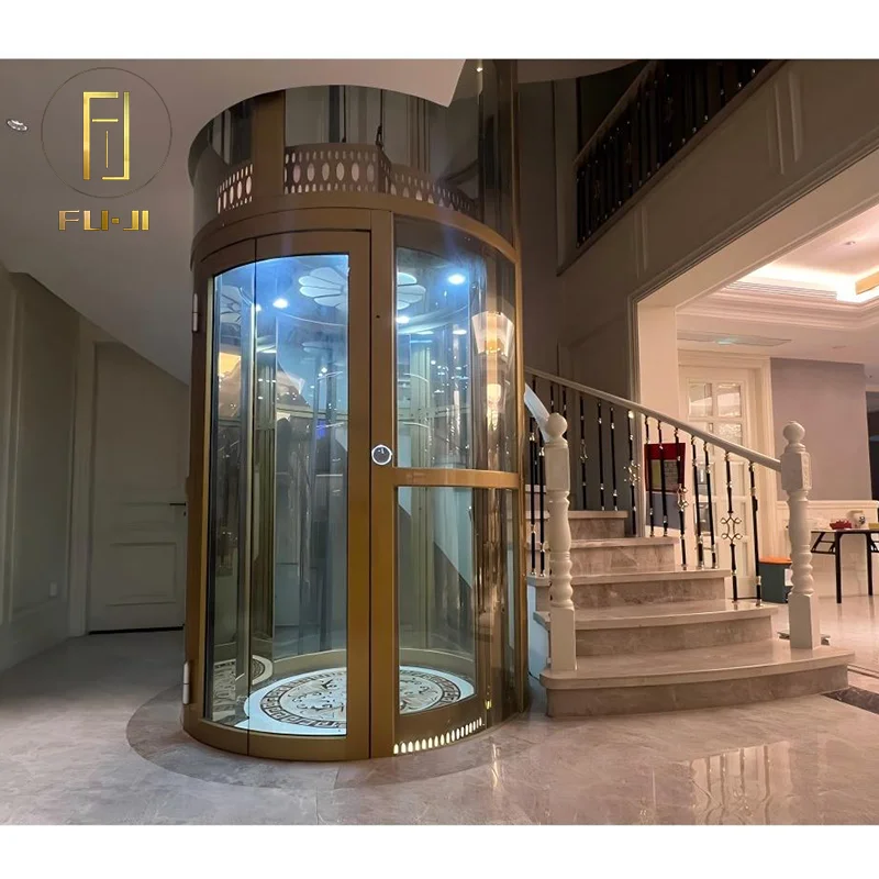 Round Lift Glass Elevator for Home Price Panorama Home Elevator 3 Floor Round Elevator
