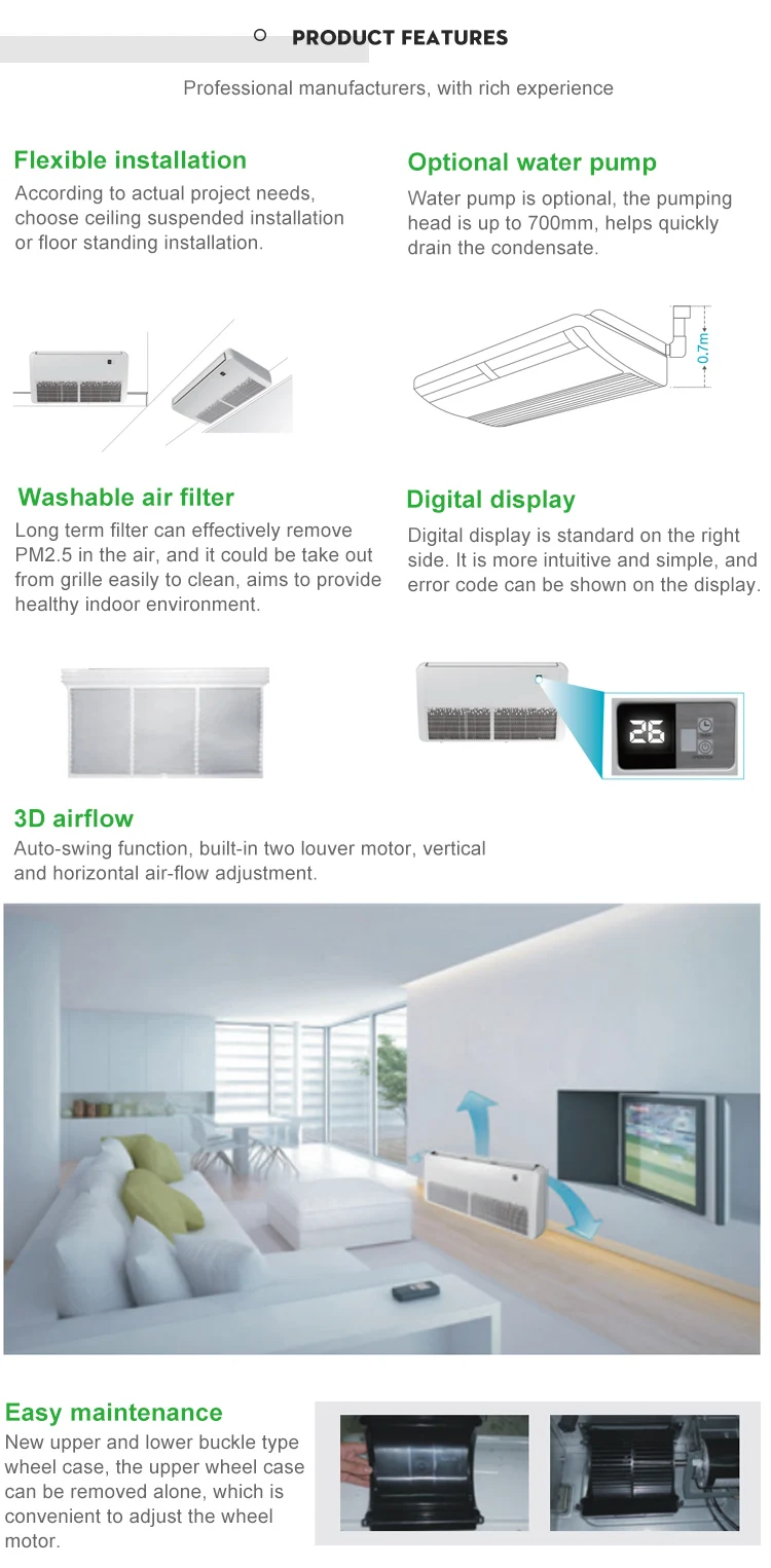 Floor Type Air Conditioner, 60HZ, 24000BTU, Ceiling - detail 4