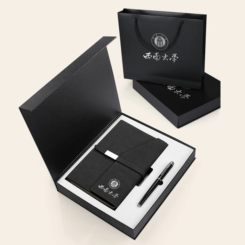 Back to School Notebook Pen Set in PU Graduation Gift for Students Teachers Staff Business Christmas Gifting for Education