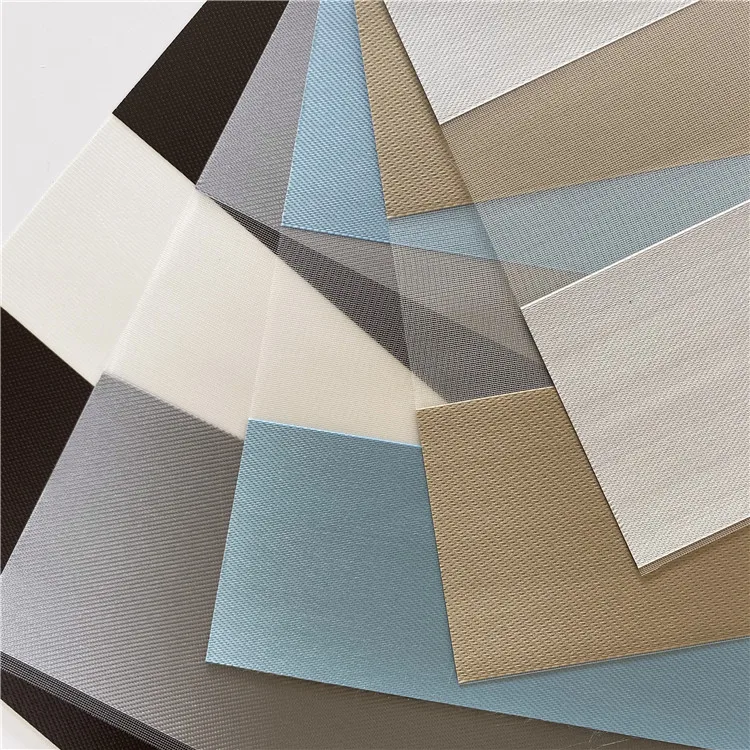 無料サンプル窓用ブラインド用2層100% ポリエステルゼブラデュアル