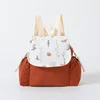 Crimson red-babys double-shoulder carry-on bag-corduroy