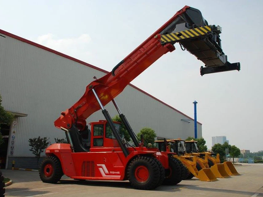 China HELI High Quality 45 Ton 15 m Height Telehandler Logistic Machinery Telescopic Handler Reach Stacker SRSH4528-VO2 manufacture