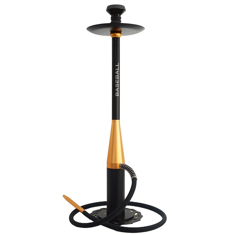 Wholesale Customized Luxury German  Aluminium Alloy Engraved Baseball Bat Magnetic Base Shisha Hookah Set