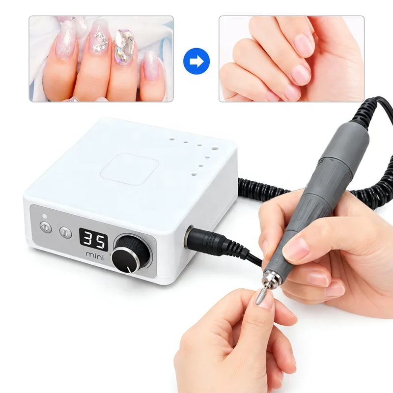 Professional Glazing Manicure Nail Drill Strong Electric Strong Nail Drill K35 Machine for Acrylic Nails