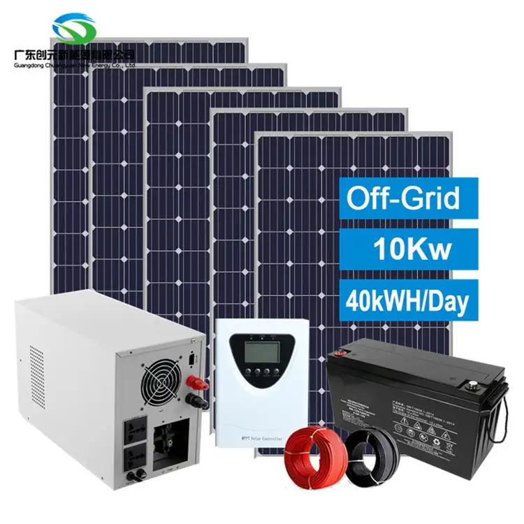 Off Grid Solar System 3KW 5KW 10KW Home Solar Panel Kit 10kw 10 kw Solar Power System For Prefab Houses