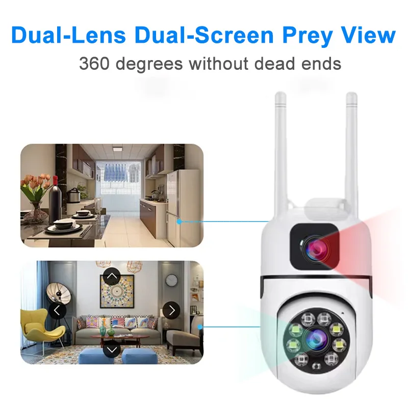 Yoosee Dual Lens Smart Home Surveillance Baby Monitor Wifi Security Camera  1080P Wireless Security Monitor PTZ IP Network Camera - Main Image