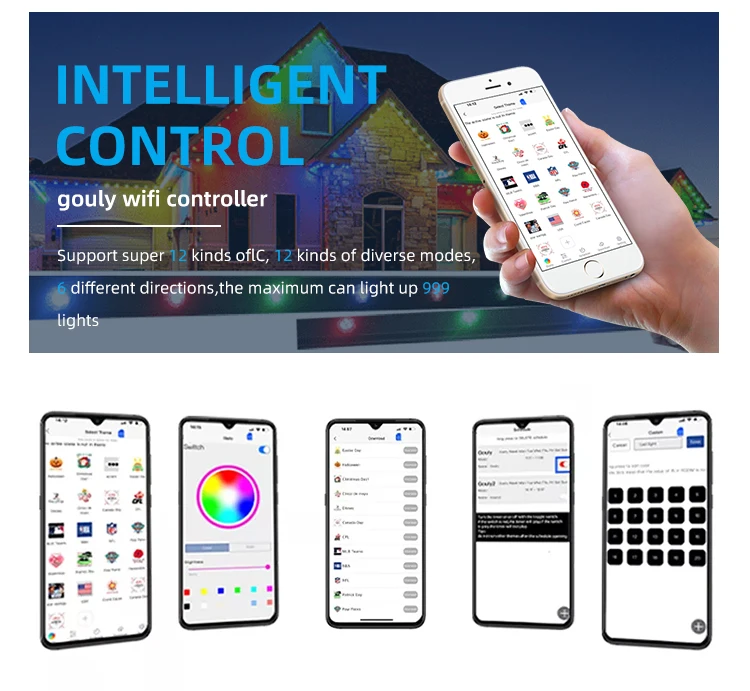 Controller Box Decoration Led Programmable Pixel Rgb Smart Christmas