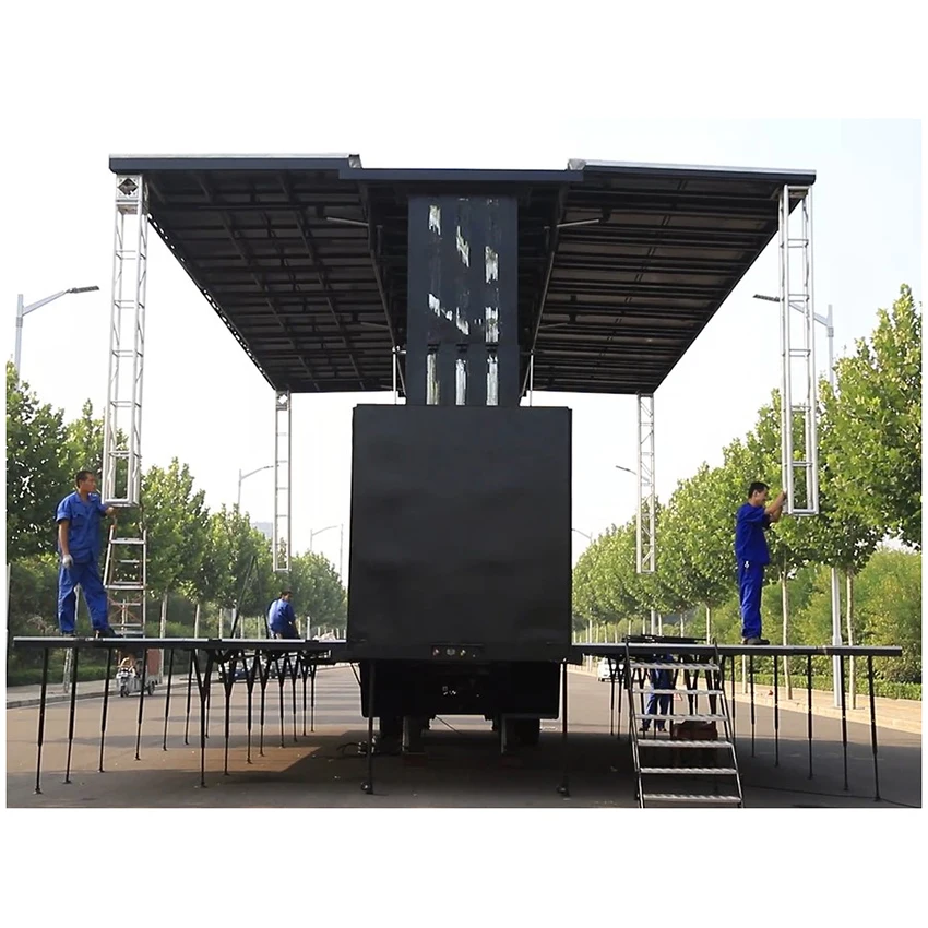Используется для активного отдыха на заказ roadshow12m гидравлический мобильный сценический прицеп