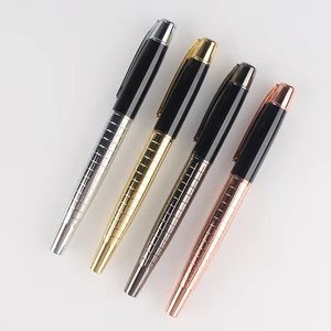 Professional Engraving Handwriting Luxury Metal Ballpoint Pen With Rose Gold Custom Logo