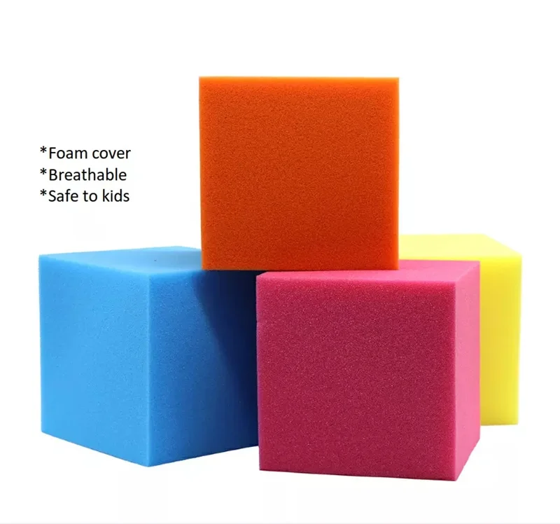 Gentle Foam Blocks for Safe Active Play and Building Trampolines Foam Ball Pit Blocks For Foam Pit Cube
