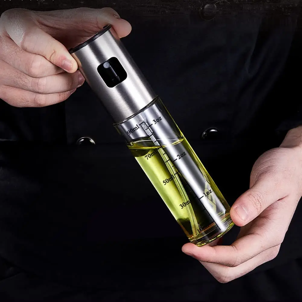 Oil Sprayer Set of 4 90ml Stainless Steel Olive Oil Spray Sets for