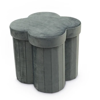 2022 Modern Living Round Ottoman Storage Stool Pouf Ottoman Stool
