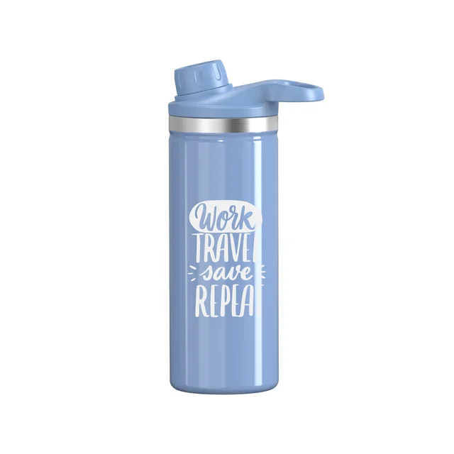 Factory Direct 500ml Leakproof Customized Logo Spout Lid with Portable Carrying Handle Vacuum Insulated Water Bottle