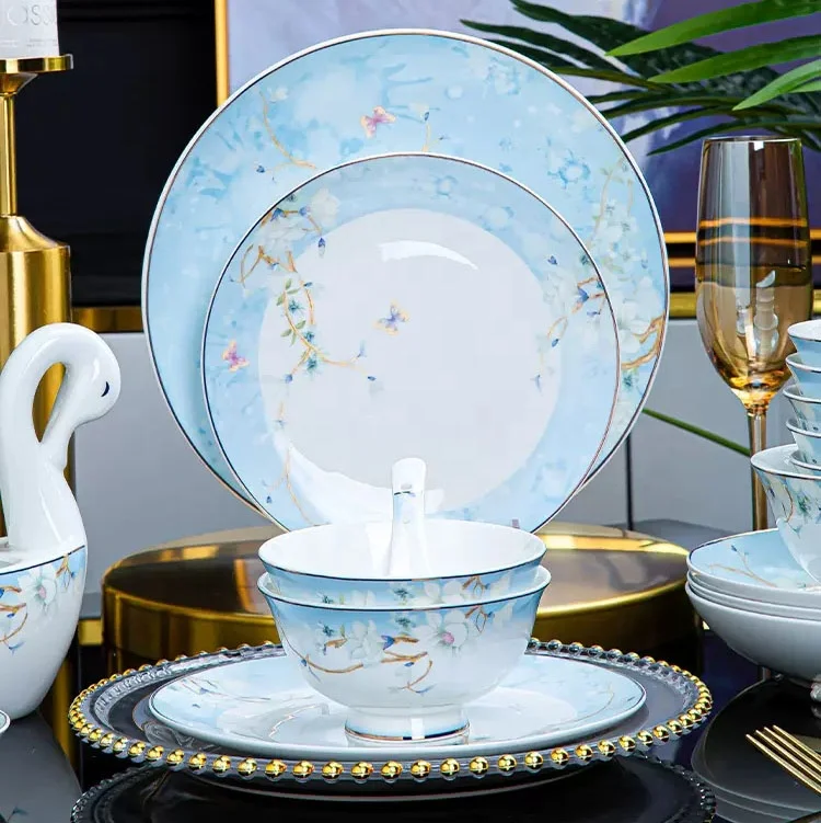 Nordic Light Luxury Jingdezhen Ceramic Bone China Set