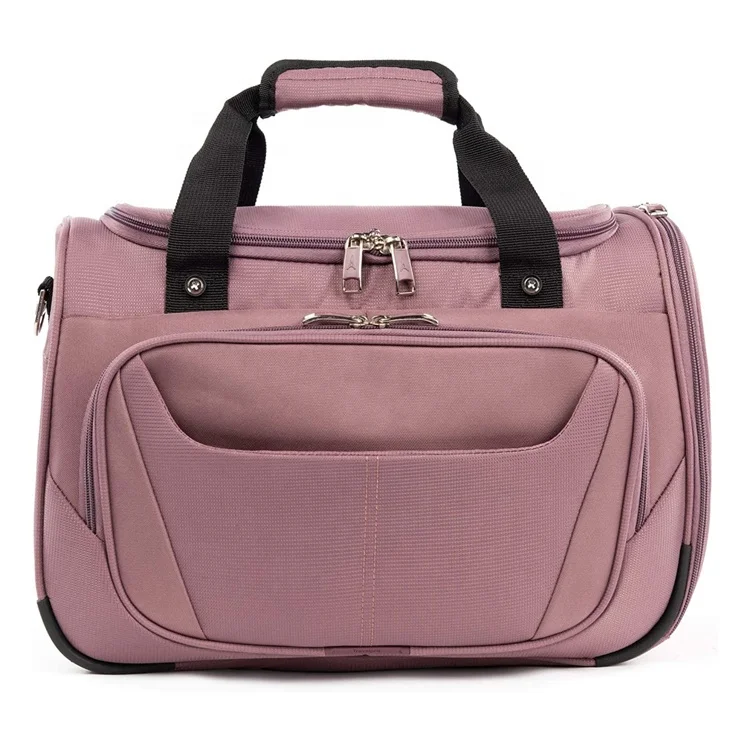 Soft Side Lightweight Cute Underseat Zipper Carry on Small Duffle