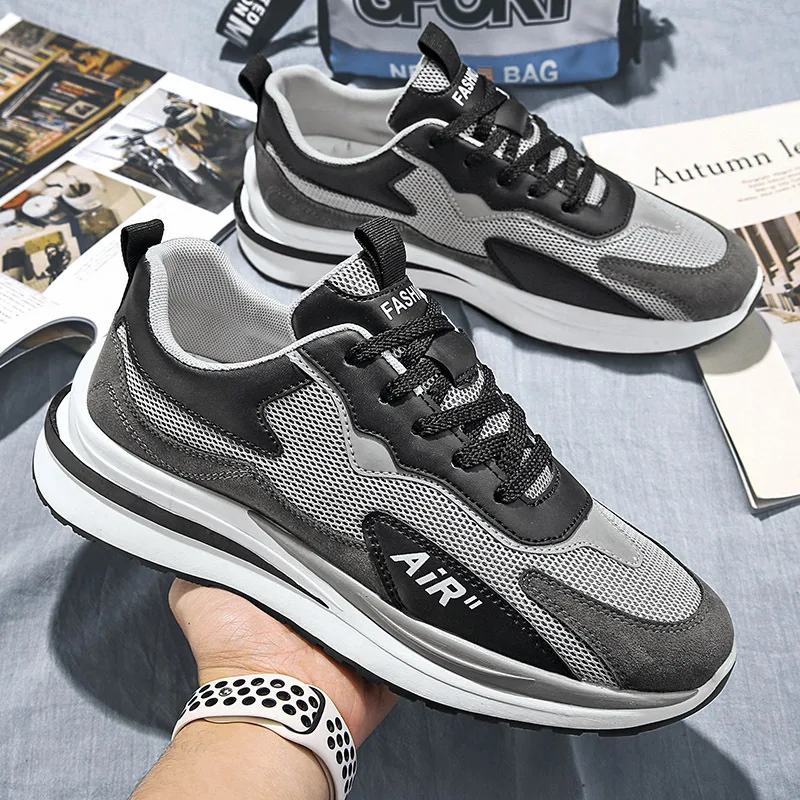 Men's Shoes 2024 Spring/Summer New Breathable Soft Sole Casual Sports Shoes