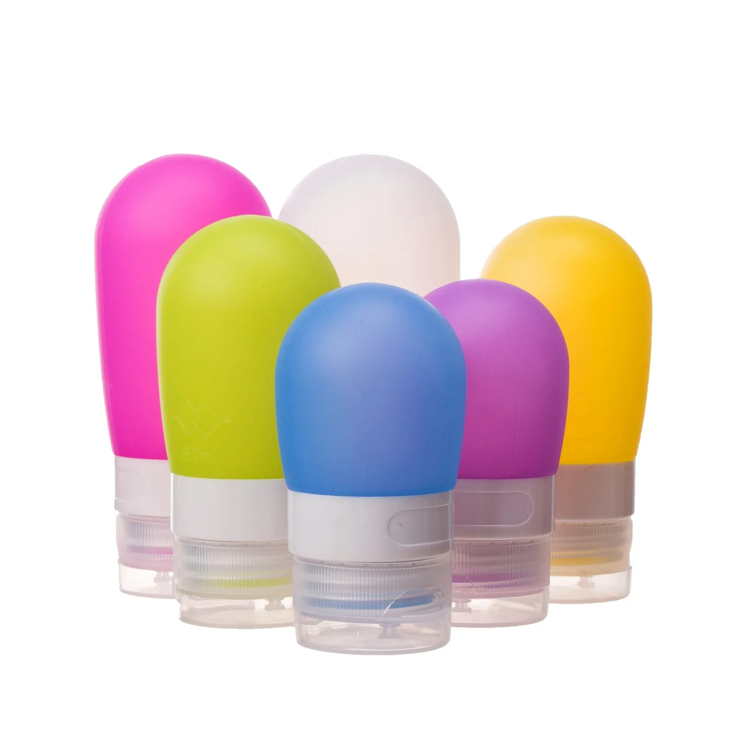 Многоразовый силиконовый контейнер для косметики 60 мл 2 унции