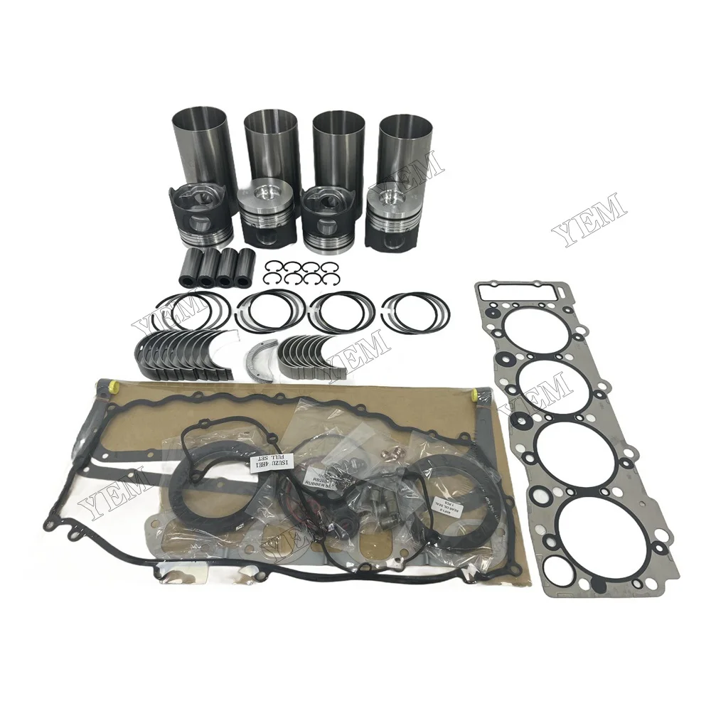 For Isuzu 4HE1 Overhaul Rebuild Kit Repair Part Engine Piston Ring Gasket