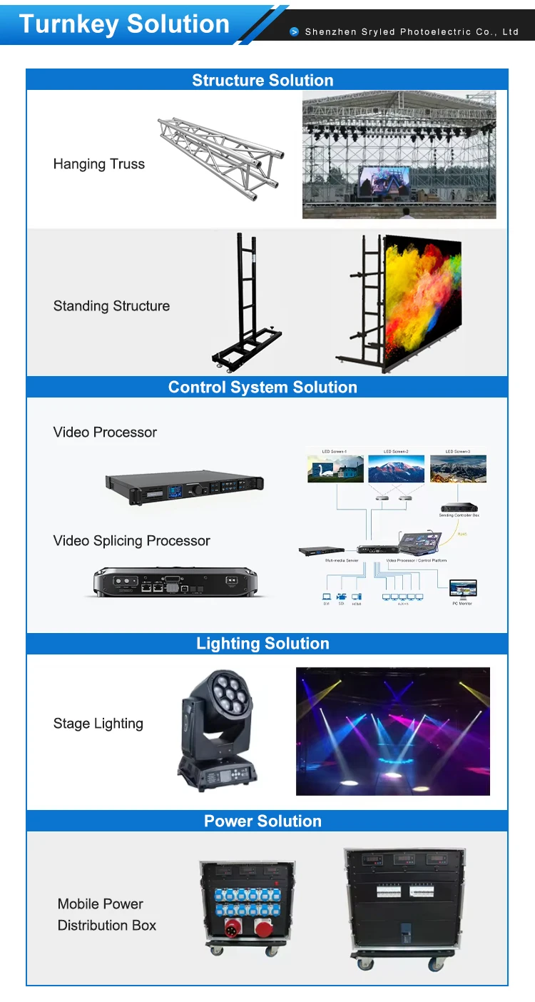 LED Screen Concert Stage Background Video Wall P2.6 P2.9 P3.9