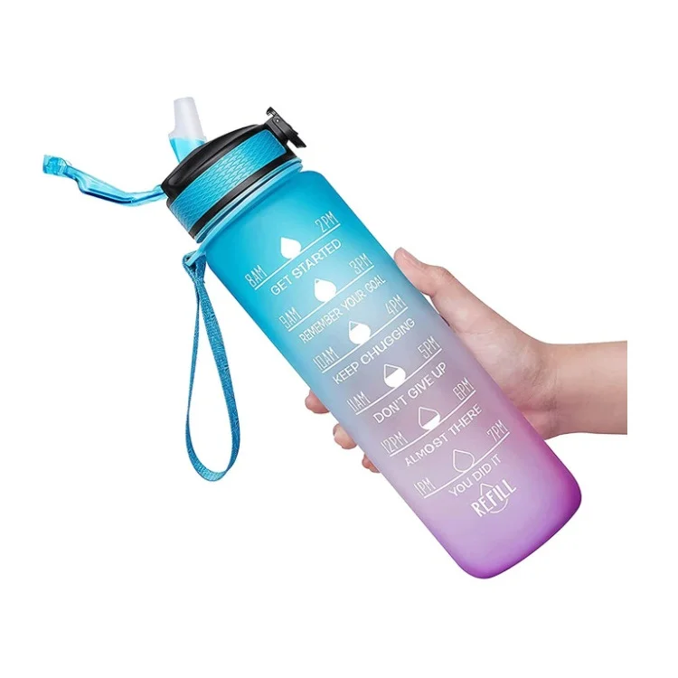 BPA Free Plastic Bottle - 1 Litre - Teal