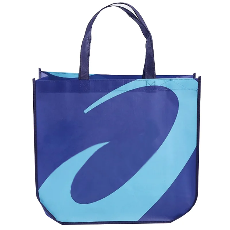 Eco-Friendly Custom Large and Small Reusable Tote Gym Bag Full Print Logo PP Non Woven Bag with round Bottom for Shopping