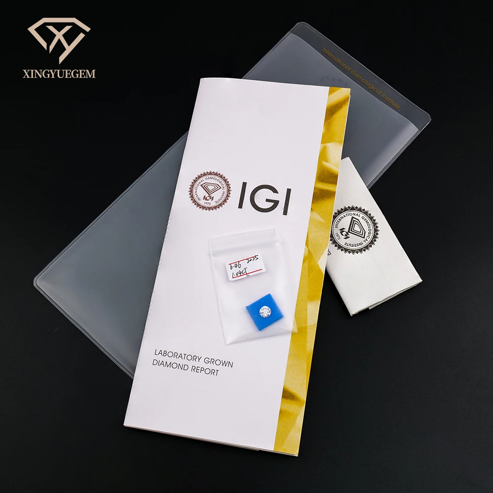 IGI Certified Lab Grown Loose Diamond Round 1-5 CT DEF/VVS-VS Clarity CVD /HPHT Diamond for Making Jewelry WEDDING RINGS
