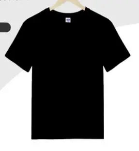 Custom 100% cotton Solid Color Breathless Short Sleeve O-Neck for Women and Men's shirts