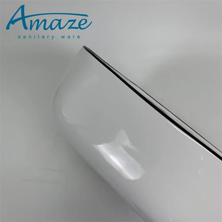 High quality artificial stone bathroom vanity sink counter top washbasin sanitary ware ceramic art basin supplier