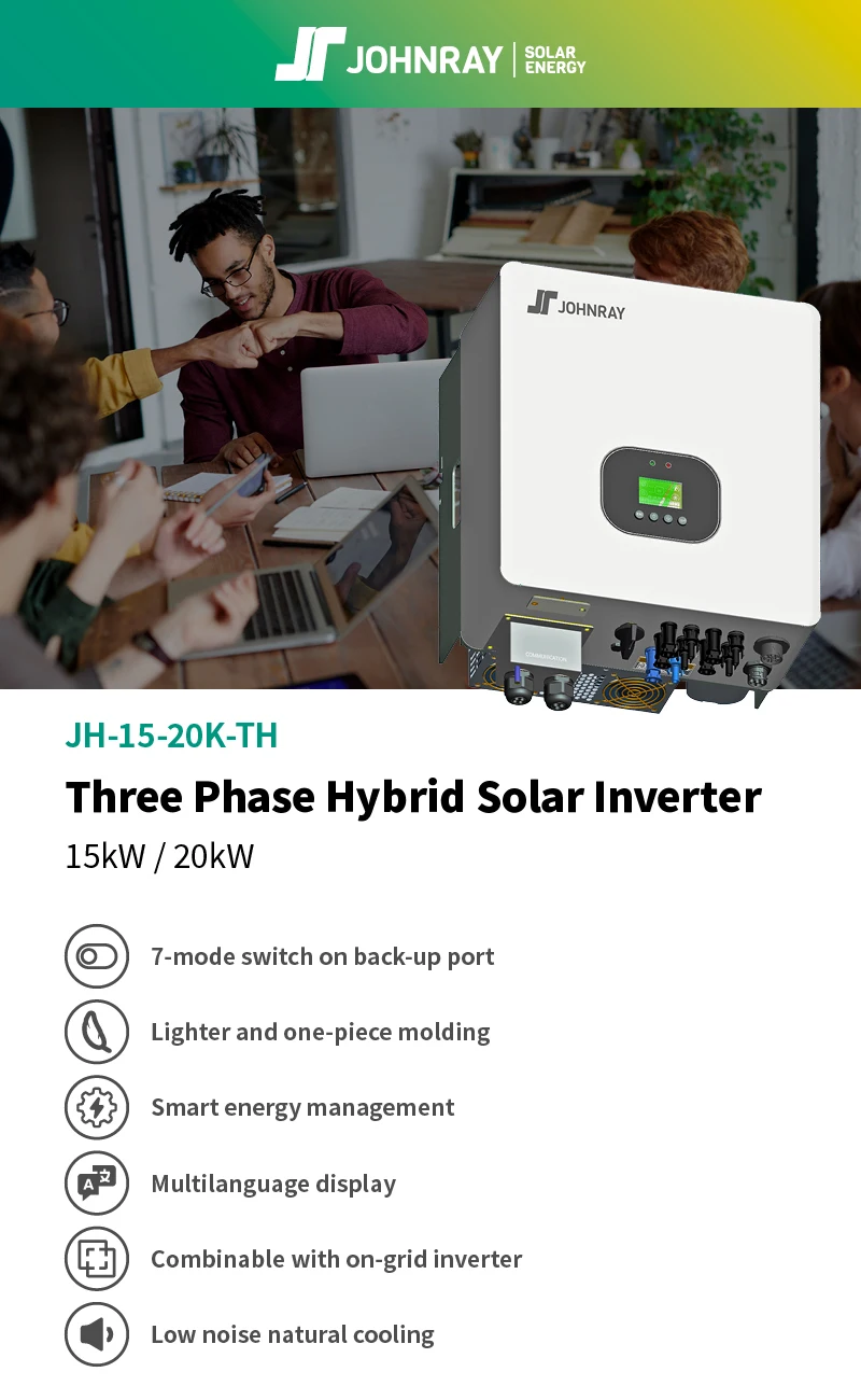 Three Phase Hybrid Solar Inverter 15kw/20kw Triphase On-grid Off-grid ...