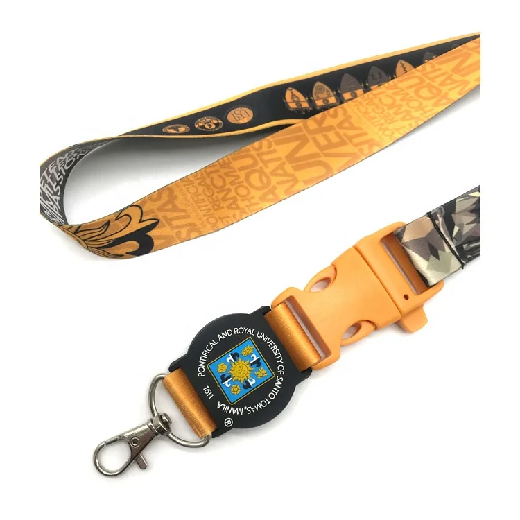 Trade Assurance Keychain Holder Safety Polyester Neck Straps Lanyard Multi-Color Sublimation Silk Screen Printing for Phone Key