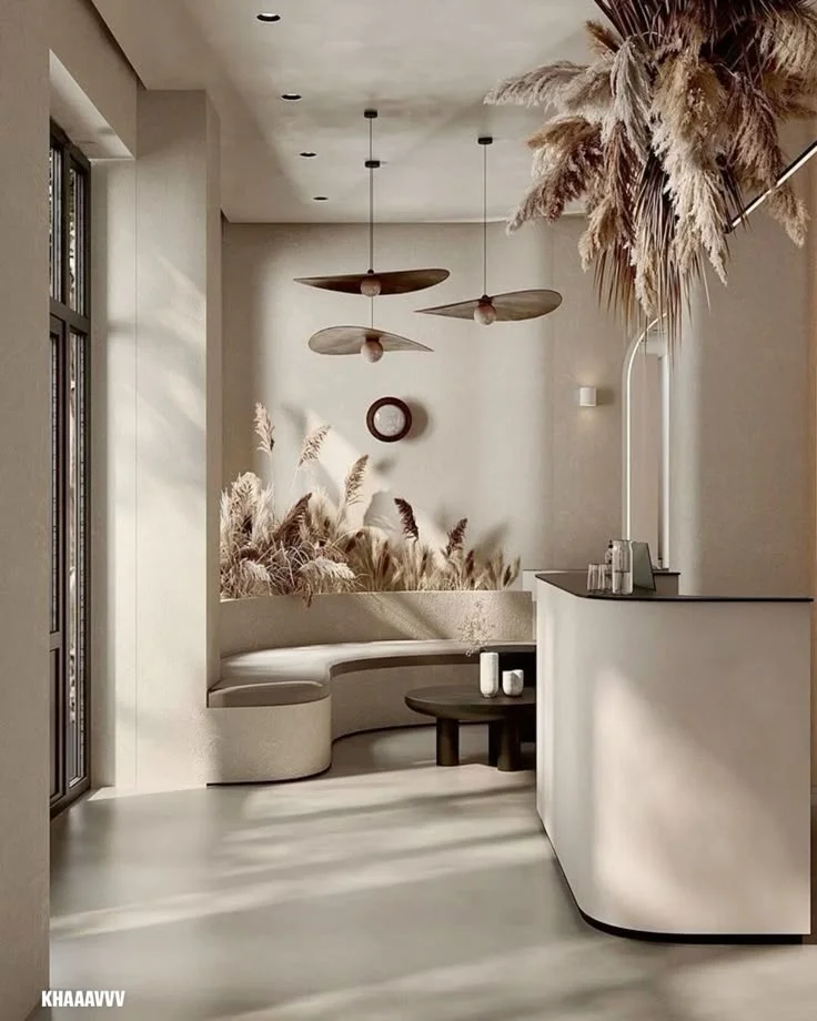 Customized U-Shaped Modern Reception Desk for Beauty Nail Salon Wood Front Counter with Logo