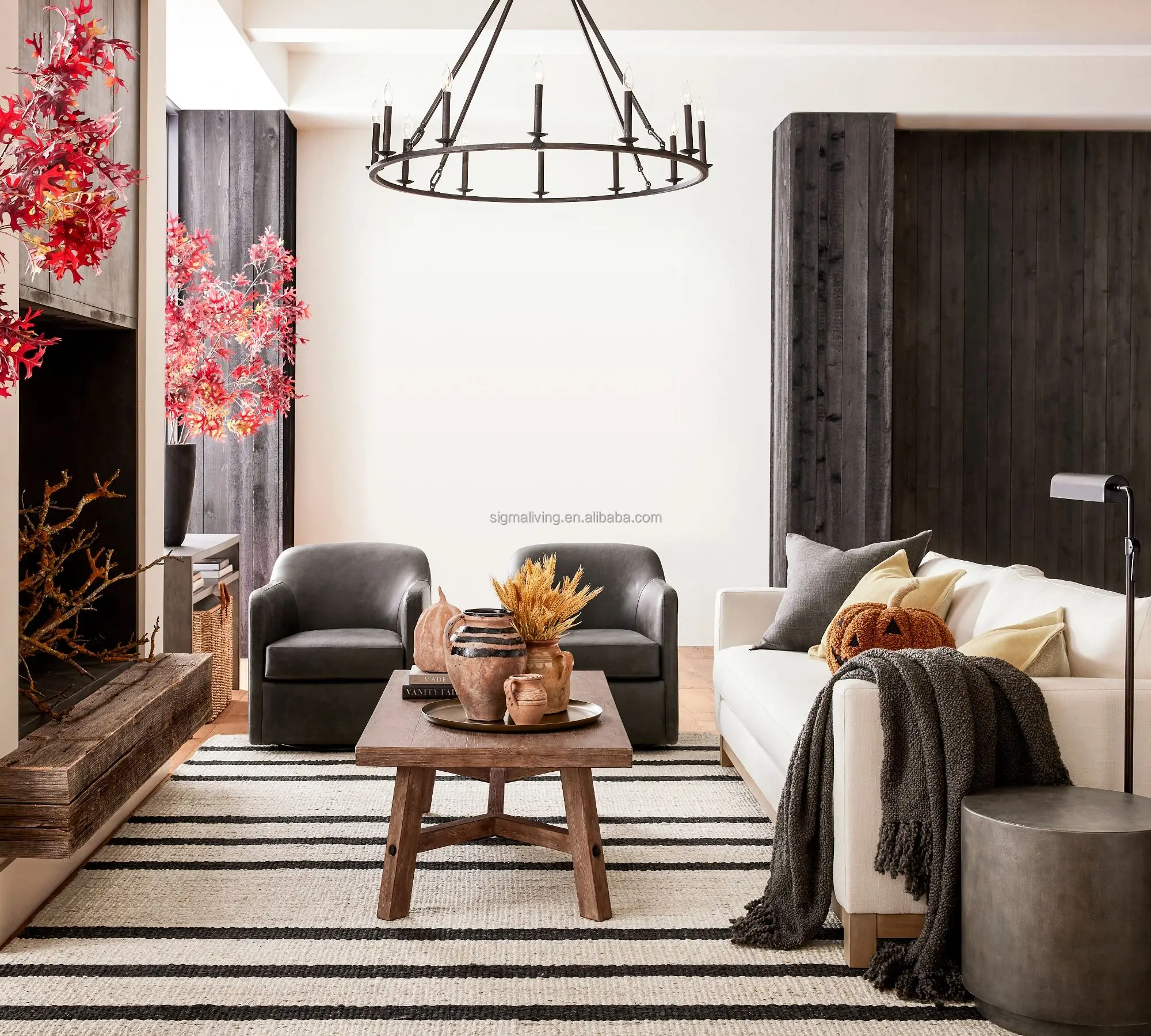 chandelier light luxury light Iron round chandelier