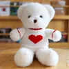 Maglione con cuore bianco orso bianco con palpebra